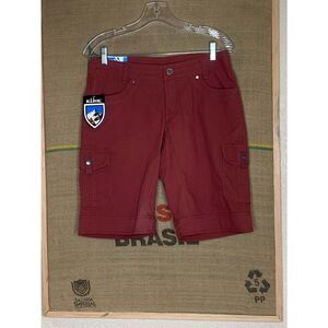 KÜHL Splash 11 Womens Size 6 Cargo Hiking Shorts Burgundy